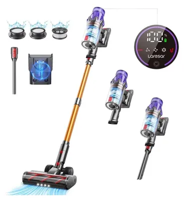 Obrázok produktu pre V7 - Bezdrôtový ručný vysávač - 500 W - 50 000 Pa - 29,6 V - objem 0,6–1 l - 3–4 režimy prevádzky - LCD displej
