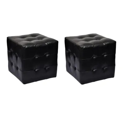 Immagine prodotto di Sgabello sedile cube nero set di 2 poliuretano