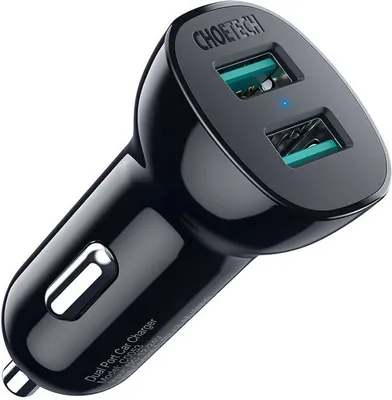 Immagine prodotto di Caricabatterie da auto Choetech C0051 36W Qc 3.0 (nero)