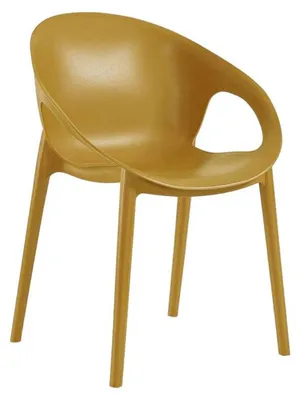 Image de Fauteuil de terrasse en POLYPROPYLENE Moutarde pour Exterieur