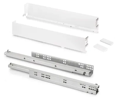 Immagine prodotto di Cassetto esterno Simplex 25 kg altezza 88 mm -  profondità 490 mm -  acciaio -  verniciato in bianco