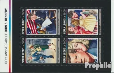 Produktbild von Briefmarken Sierra Leone 2017 Mi 8170-8173 Kleinbogen (kompl. Ausg.) postfrisch John F. Kennedy