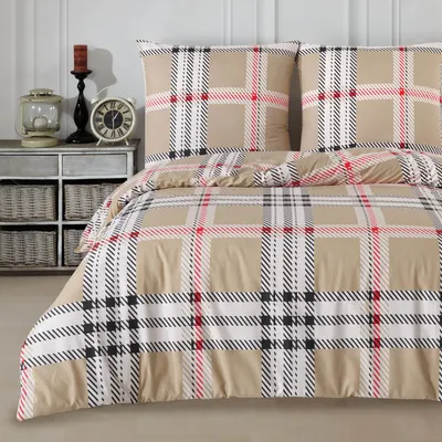 Produktbild von Buymax® Bettwäsche Bettbezug 135x200 cm 2 teilig (1x Bettwäscheset + 1x Kissenbezug 80x80 cm) Deckenbezug Set 100% Baumwolle Renforce Reissverschluss