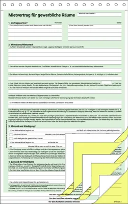 Produktbild von SIGEL MV461 Mietvertrag, für gewerbliche Räume, A4, selbstdurchschreibend, 3 x 2 Blatt