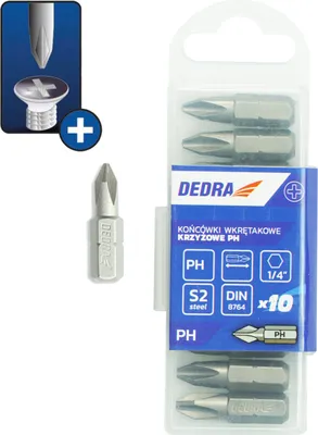 Produktbild von Schraubendreherbits Phillips PH0x25mm, 10er Plastikbox