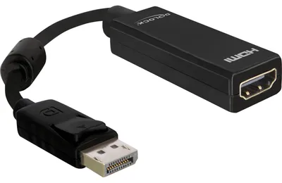 Produktbild von Delock Adapter Displayport male > HDMI female - Videoadapter - DisplayPort männlich zu HDMI weiblich - 12.5 cm