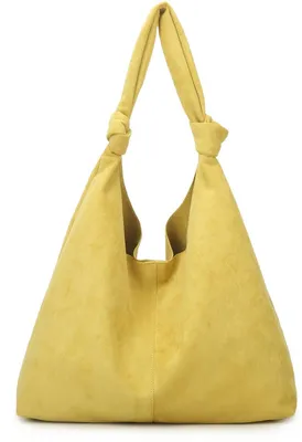 Obrázok produktu pre Kožená kabelka značky Giuliano, model Saele, žltá farba. Určená pre dámy. Materiál: umilá koža (imitácia zvršku)