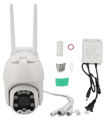 Produktbild von WiFi-Überwachungskamera für den Außenbereich, 320-Grad-Ansicht, Zwei-Wege-Gespräch, 3 MP HD, intelligente Überwachung mit Nachtsicht für den Außenbere
