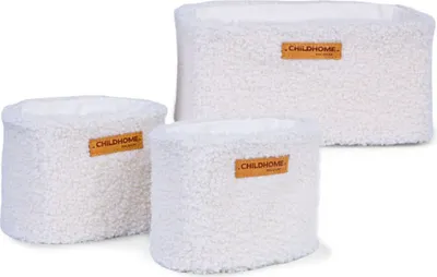 Produktbild von Childhome Aufbewahrungskorb 3er Set mit Haken zum