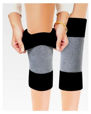 Produktbild von Kniewärmer für Damen und Herren, elastische Kniebandage für den Winter, rutschfeste Schmerzlinderung, Thermo Kniekompression für Sport
