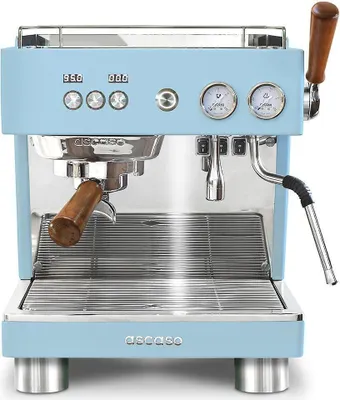 Produktbild von Ascaso Baby T Plus Siebträgermaschine Hellblau mit App-Steuerung, 43 cm breit, 35 cm hoch