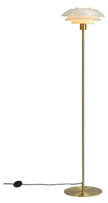 Produktbild von Stehlampe Stehleuchte Standleuchte standlampe Bodenlampe Leseleuchte Innenbeleuchtung DL31 Opal Messing