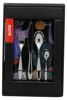 Produktbild von Alessi SG38S24M Mami Besteckset, 24-teilig, Edelstahl