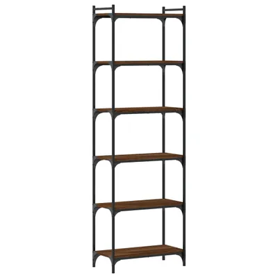 Zdjęcie produktu dla VidaXL 837666, Brązowy, Dąb, Metal, Drewno, 600 mm, 300 mm, 1880 mm