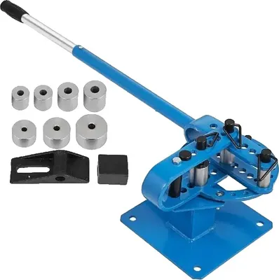 Obrázek produktu pro Ruční ohýbačka trubek, rozsah ohýbání 1-3 palce, 7 odolných ocelových forem, ergonomická rukojeť