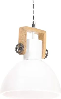 Produktbild von vidaXL Hängelampe Industriestil 25 W Weiß Rund 30 cm E27