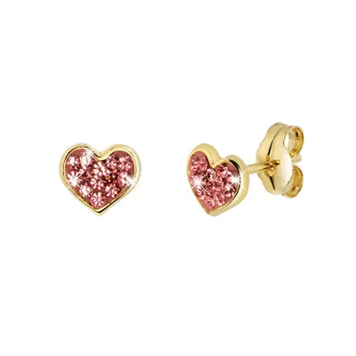 Produktbild von Lucardi - Kinder Ohrstecker - Schmuck - Geschenk Gold