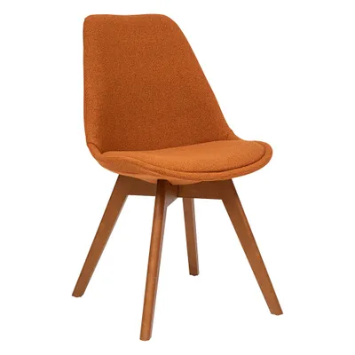 Image de Eazy Living Tissu Chaise de salle à manger Berenice Orange