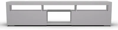 Produktbild von Klarstein TV Board Weiss, Wohnzimmer Möbel für TV, 150 cm Fernsehschrank mit Color-LEDs, Großes TV-Lowboard, Niedrige TV-Schränke mit Stauraum, Schrank für Fernseher, TV-Schrank Modern, Weiß