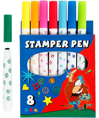 Produktbild von Stempelstifte, Sortierte Farben, 8 Stk/ 1 Pck [HOB-37985]