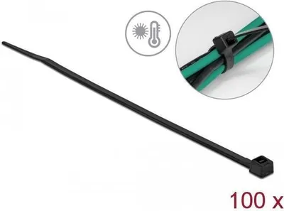 Produktbild von DELOCK Kabelbinder L 850 x B 9 mm 10 Stück schwarz