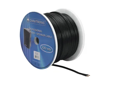 Produktbild von OMNITRONIC Lautsprecherkabel 2x2,5 100m sw