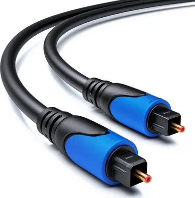 Produktbild von deleyCON 1m Optisches Digital Audio Kabel SPDIF 2x Toslink Stecker Digitalkabel Audiokabel LWL Digitales Lichtwellenleiter Kabel