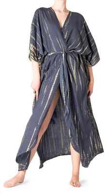 Produktbild von PANASIAM TieDy Kimono, grey black, L