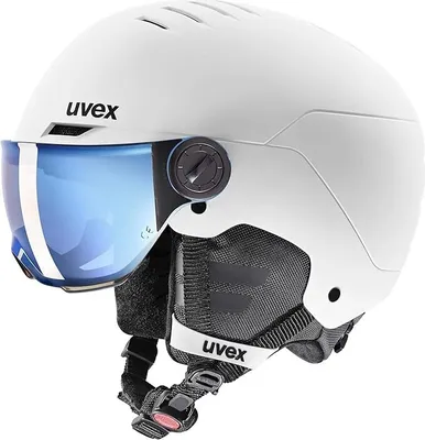 Produktbild von uvex rocket jr visor - Skihelm 54-58cm  für Kinder - mit Visier - individuelle Größenanpassung