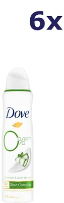 Produktbild von 6x Dove Deo-Spray – 150 ml – Go Fresh Gurke & Grüner Tee