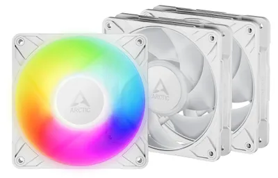 Obrázek produktu pro ARCTIC Freezer P12 Pro A-RGB (White) - 3 Pack, Ventilátor, 12 cm, 131 m³/h, Bílá