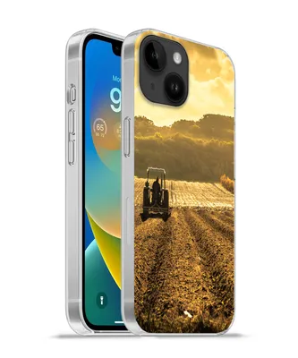 Produktbild von MuchoWow® Handyhülle Schutzhülle Hülle für Apple iPhone 14 - Softcase Traktor - Bauernhof - Berg Silikon Softcase Handy Hülle - Mobiltelefonhülle