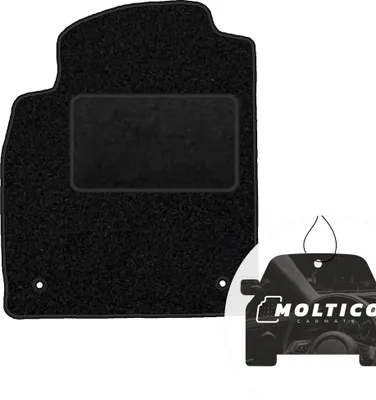 Produktbild von moto-MOLTICO Fahrer Fußmatte Auto Velours Fahrerseite Autoteppiche Schwarz Fahrermatte 1-teilig passend für Opel Astra J 2009-2015