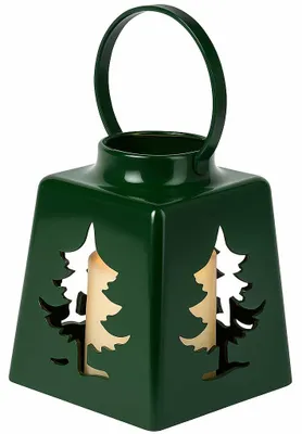 Image de Lanterne de Noël avec bougie LED, 14 cm