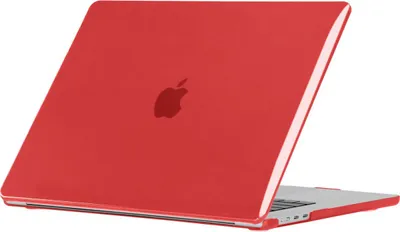 Produktbild von Mobigear Crystal Case MacBook Air 13 Zoll (2022-2026) Hardcase Hülle MacBook Case - Rot - Model A2681 / A3113 / A3240 / A3449