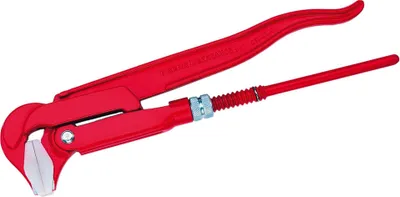 Obrázek produktu pro Instalatérský trubkový klíč, čelisti 90°, 320 mm, šířka sevření 48 mm, rovné čelisti