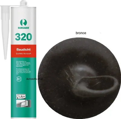 Produktbild von Ramsauer 320 Baudicht 1K Hybrid Dichtstoff 310ml Kartusche bronce