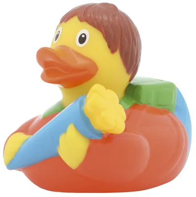 Produktbild von LiLaLu 2103 Badeente "Schulkind Junge"