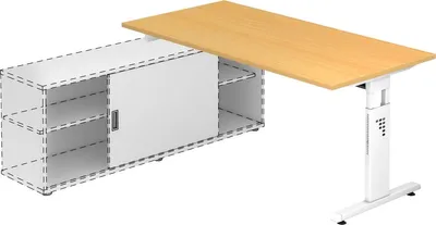 Zdjęcie produktu dla Stół biurko Anbauschreibtisch OSE16, wymiary 160 x 80 cm