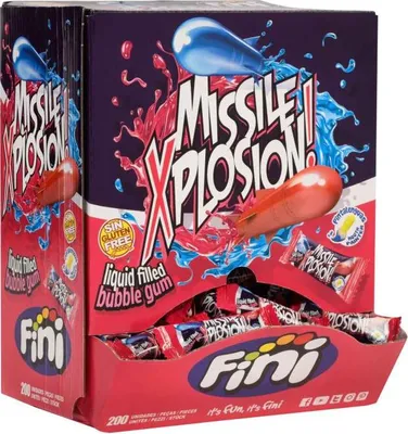 Produktbild von Fini Missile Xplosion Bubble Gum 200er