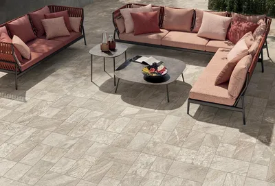 Productafbeelding van CASA39, porseleinen tegels met steenlook, beige kleur, 20x40 cm, Panaria Ceramica, The Place collectie