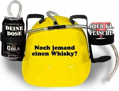 Produktbild von Trinkhelm Spaßhelm mit Printmotiv - Noch jemand einen Whisky - 11842 Color - gelb