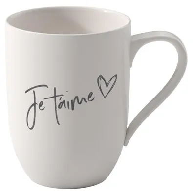Zdjęcie produktu dla like. by Villeroy & Boch Statement Becher mit Henkel Je t'aime-Set 4-teilig