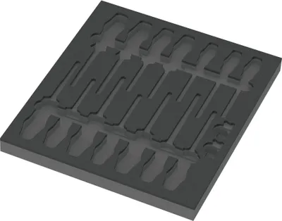 Immagine prodotto di Wera 9811 Set di cacciaviti VDE con inserto in schiuma 1, senza utensile, 344 x 30 x 392 mm