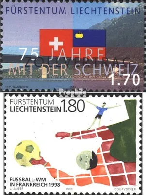 Produktbild von Briefmarken Liechtenstein 1998 Mi 1171-1172 (kompl.Ausg.) gestempelt Jahrestage