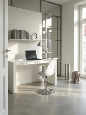 Bürostuhl Stoff weiß 46x46x88 cm in modernem Home Office Einrichtung Design Möbel mit Höhenverstellung hochwertig modern stilvoll einrichten Wohnen Interior Zuhause Wohnzimmer elegant_#sku_SAFSPM2.006#