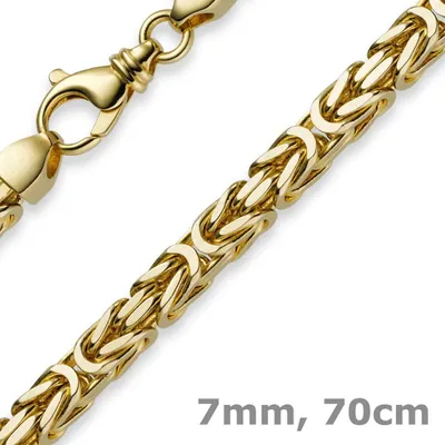 7mm-Königskette-750-Gelbgold-70cm