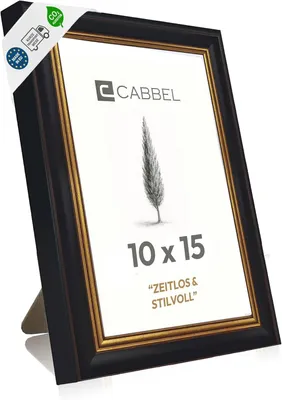 Obrázok produktu pre Barokový Fotorámik 10x15 cm, čierna-zlatá, pre fotografie