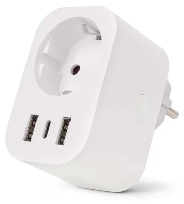 Zdjęcie produktu dla Entac ES-SSAUSB-WIBLE, 220-240 V, 16 A, Biały, 3680 W, 52 mm, 82 mm