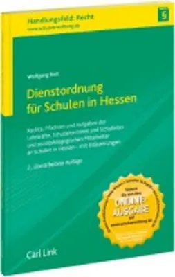 Obrázok produktu pre Dienstordnung für Schulen in Hessen